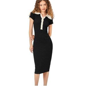 Cider‎ Midi Dress Size 2XL Shirt Sheath Shift Grunge Festival Rave Knit Ribbed